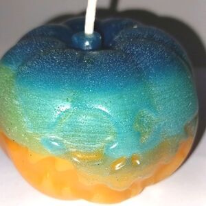 Hand crafted limited edition pumpkin candle from our spooky candle collection